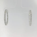 14KW Inside-Outside Diamond Hoop Earrings - 1.50ctw