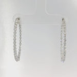 14KW Inside-Outside Diamond Hoop Earrings - 2.19ctw
