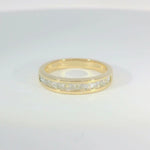 14KY Channel-set Princess-cut Diamond Wedding Band - 0.60ctw