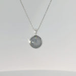 18KW Star Sapphire Bezel Necklace - 4.94CT