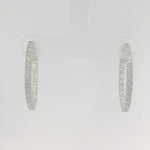 14KW Inside-Outside Diamond Hoop Earrings - 1.50ctw