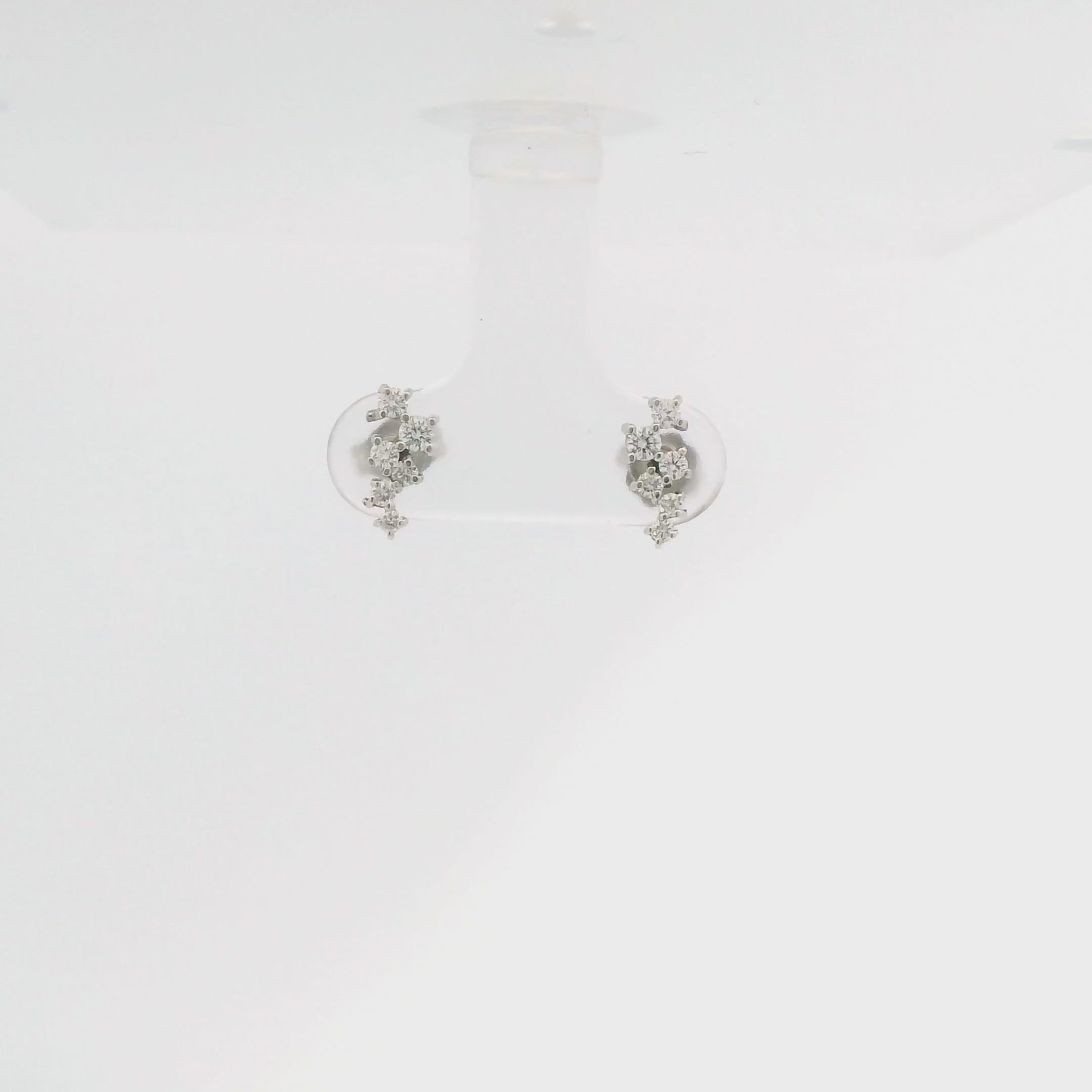 14KW Scattered Diamond Studs