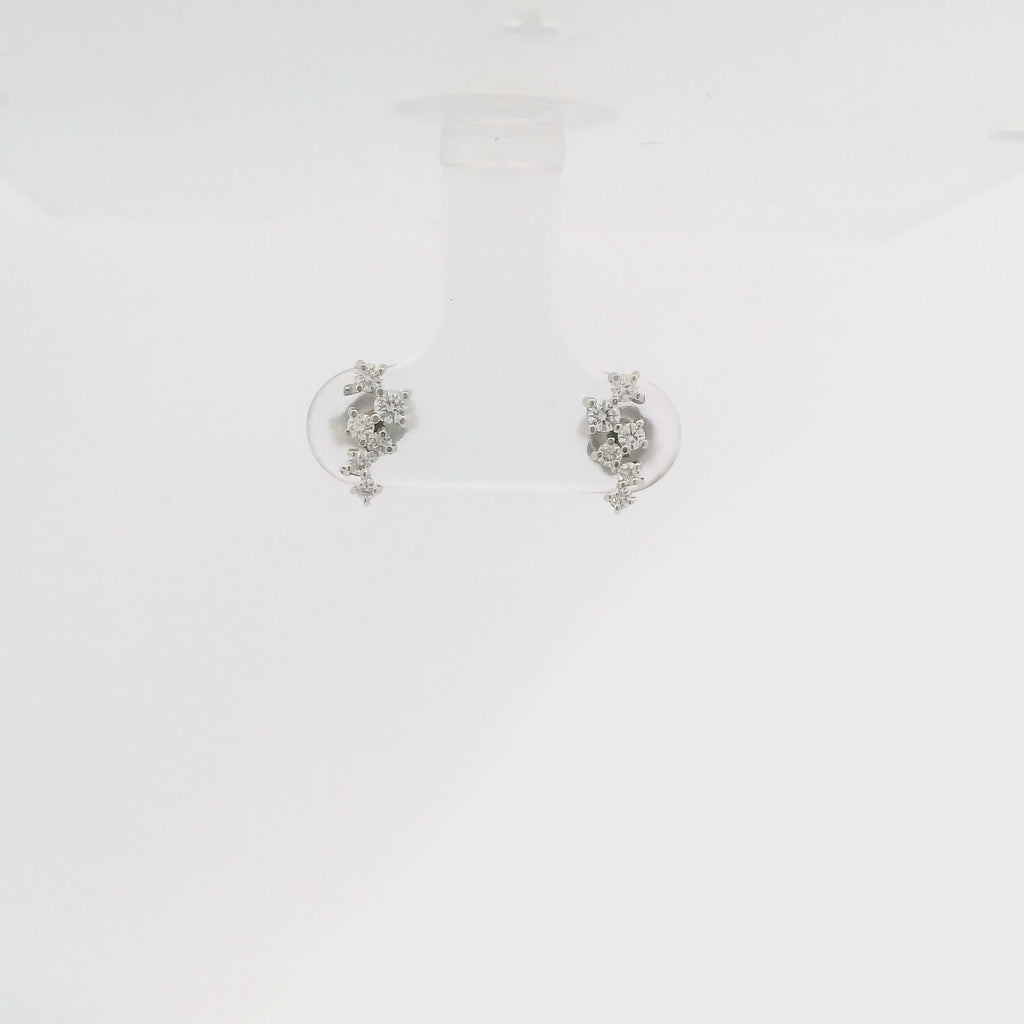 14KW Scattered Diamond Studs