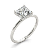 Princess Cut Hidden Halo Engagement Ring - Diamonds By Rothschild