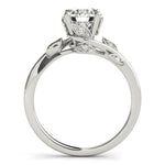 Round Detailed Side Stone Engagement Ring - Diamonds By Rothschild