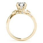 Round Detailed Side Stone Engagement Ring - Diamonds By Rothschild