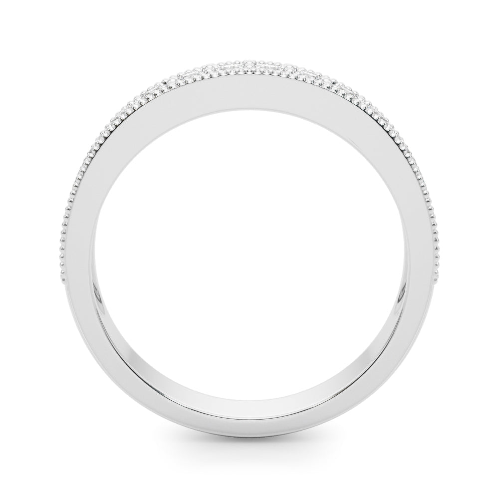 Round Diamond Channel Pavé Wedding Ring - 1/4 DIA TW - Diamonds By Rothschild
