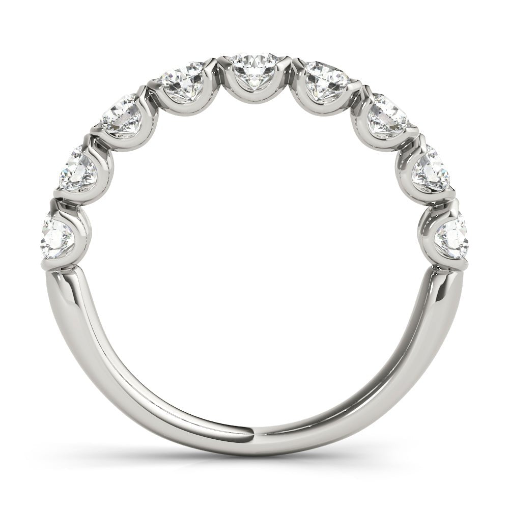 Round Diamond Pavé Prong - Set Wedding Ring - Diamonds By Rothschild