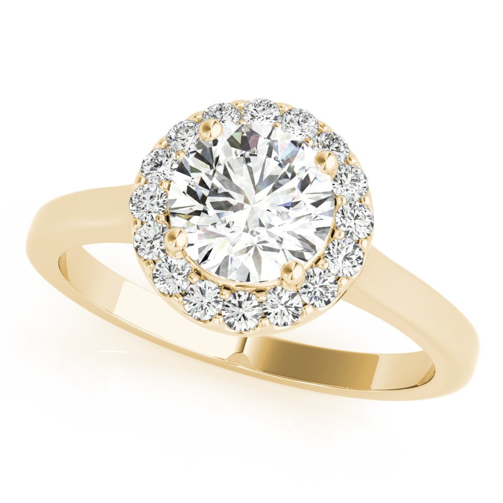 Round Halo Engagement Ring - Diamonds By Rothschild