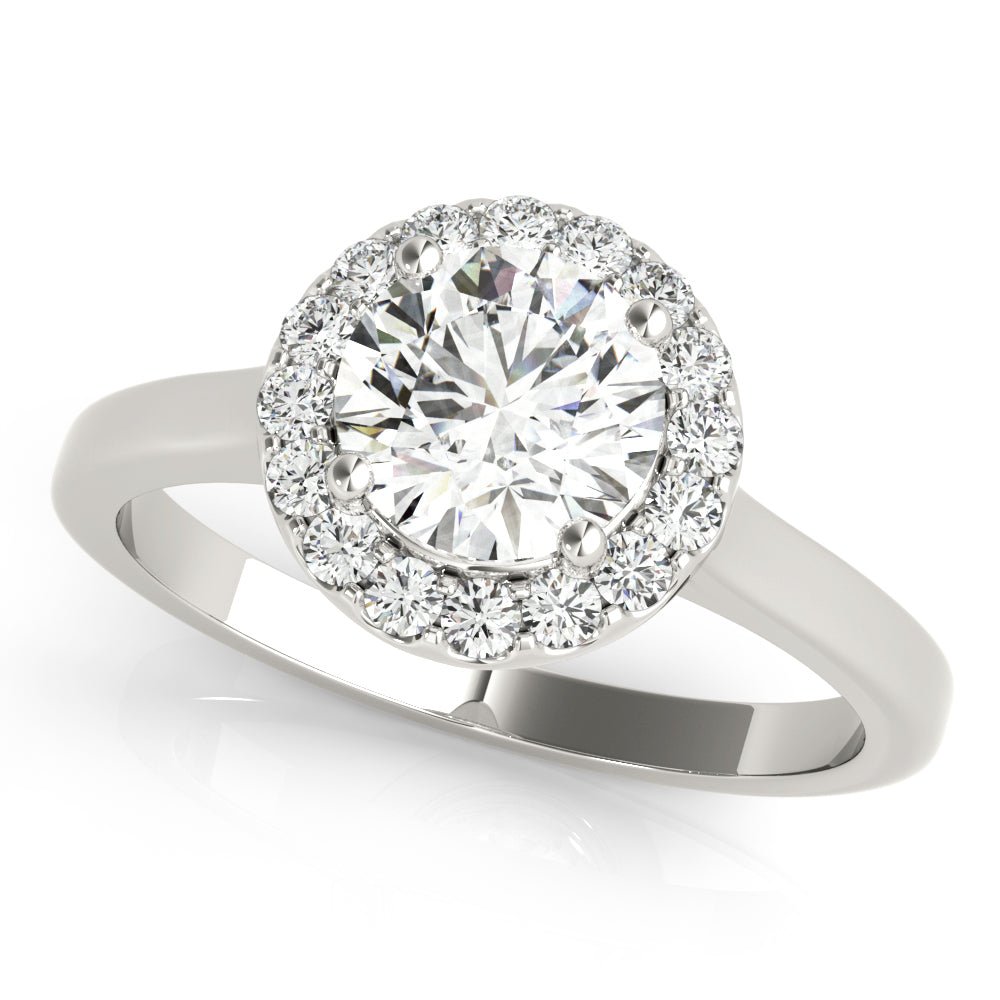 Round Halo Engagement Ring - Diamonds By Rothschild