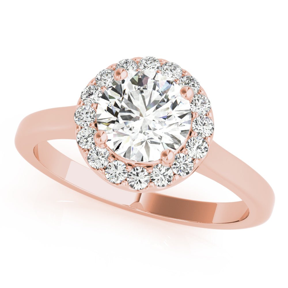 Round Halo Engagement Ring - Diamonds By Rothschild
