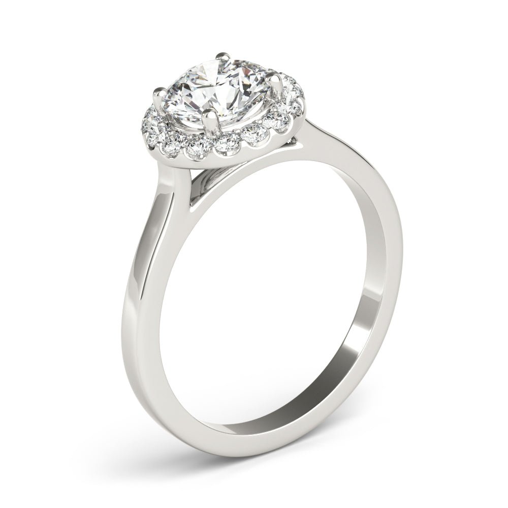 Round Halo Engagement Ring - Diamonds By Rothschild