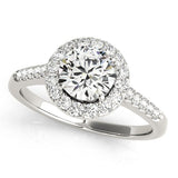 Round Halo Pavé Engagement Ring - Diamonds By Rothschild