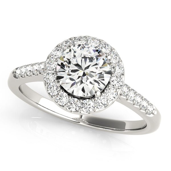 Round Halo Pavé Engagement Ring - Diamonds By Rothschild