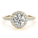 Round Halo Pavé Engagement Ring - Diamonds By Rothschild