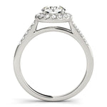 Round Halo Pavé Engagement Ring - Diamonds By Rothschild