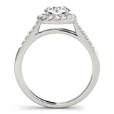 Round Halo Pavé Engagement Ring - Diamonds By Rothschild