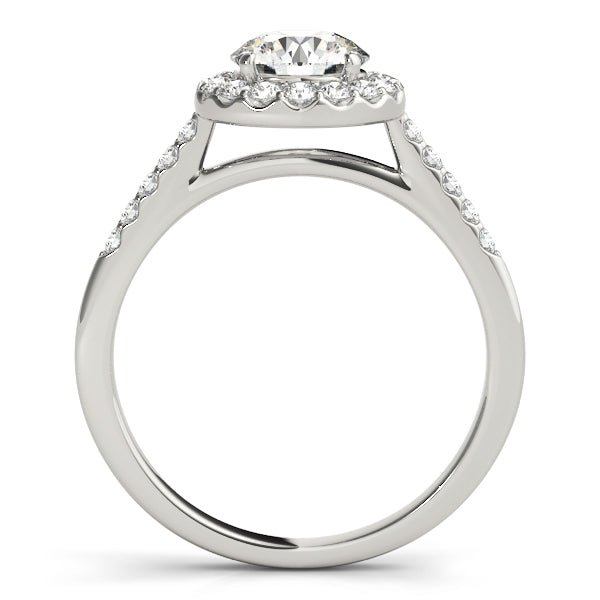 Round Halo Pavé Engagement Ring - Diamonds By Rothschild
