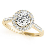 Round Halo Pavé Engagement Ring - Diamonds By Rothschild
