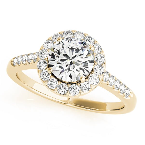 Round Halo Pavé Engagement Ring - Diamonds By Rothschild