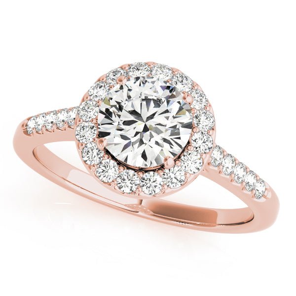 Round Halo Pavé Engagement Ring - Diamonds By Rothschild