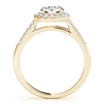 Round Halo Pavé Engagement Ring - Diamonds By Rothschild