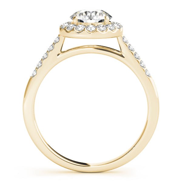 Round Halo Pavé Engagement Ring - Diamonds By Rothschild