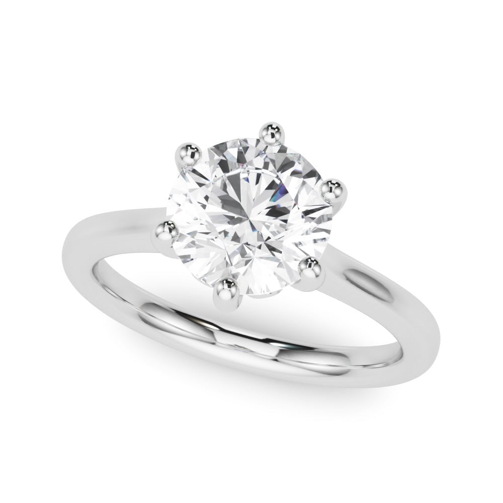 Round Prong - Set Solitaire Engagement Ring - Diamonds By Rothschild