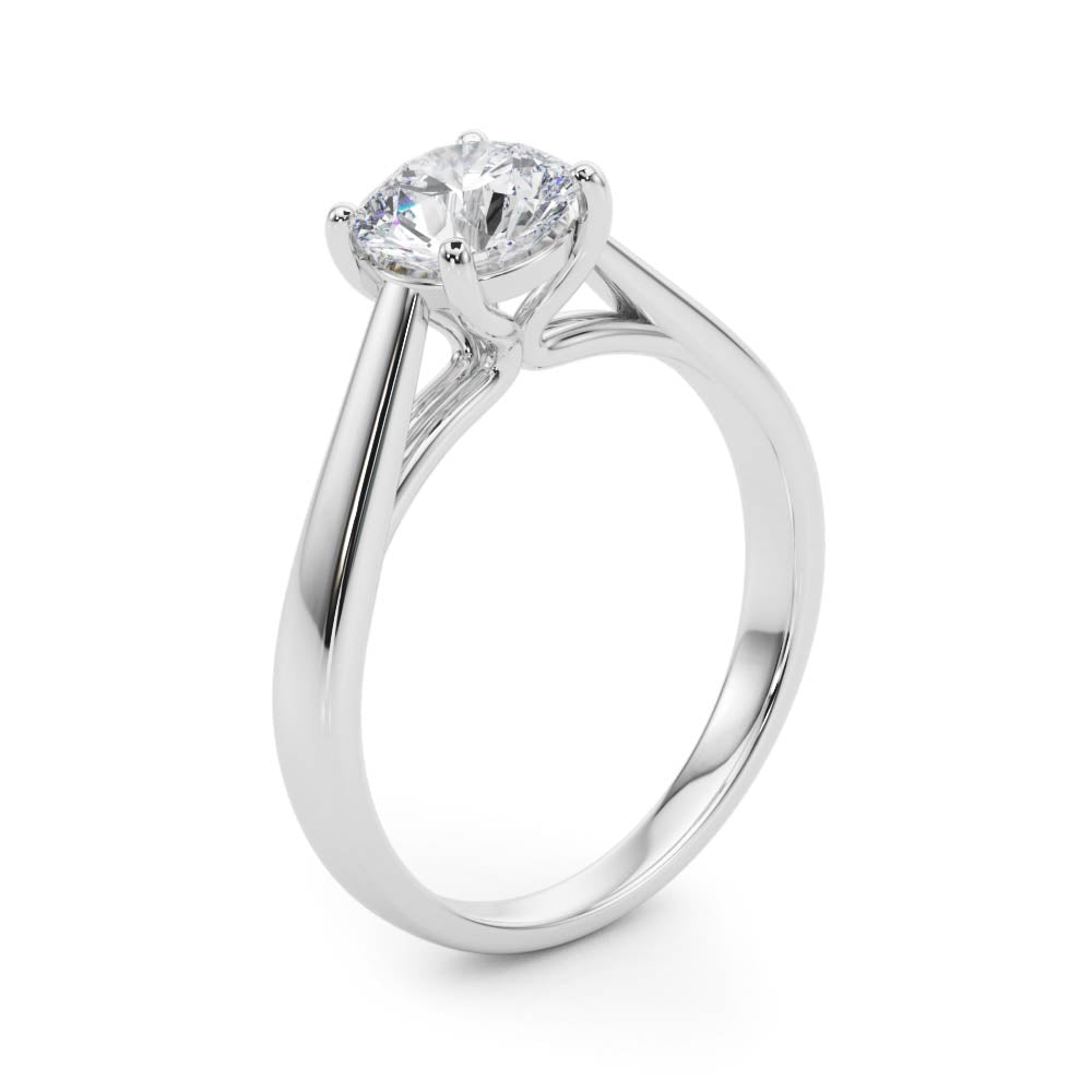 Round Prong Set Solitaire Engagement Ring - Diamonds By Rothschild