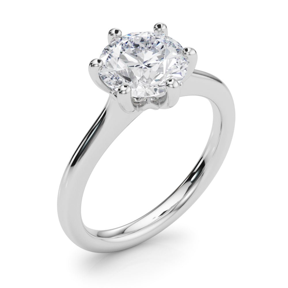 Round Prong - Set Solitaire Engagement Ring - Diamonds By Rothschild