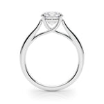 Round Solitaire Engagement Ring with Cathedral Setting - Diamonds By Rothschild