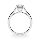 Round Solitaire Engagement Ring with Cathedral Setting - Diamonds By Rothschild