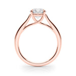 Round Solitaire Engagement Ring with Cathedral Setting - Diamonds By Rothschild