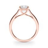 Round Solitaire Engagement Ring with Cathedral Setting - Diamonds By Rothschild