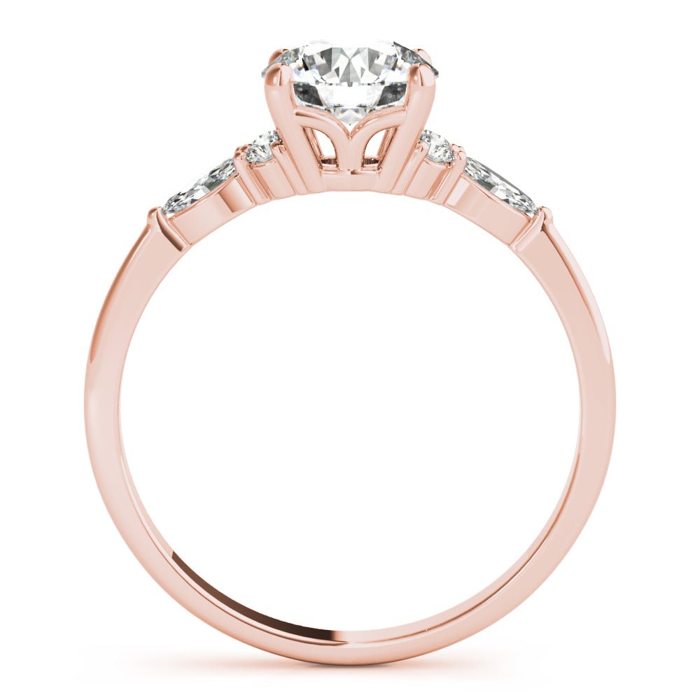 Side StoneRing With Marquise Side Stones - Diamonds By Rothschild