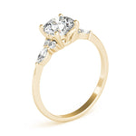 Side StoneRing With Marquise Side Stones - Diamonds By Rothschild