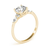Side StoneRing With Marquise Side Stones - Diamonds By Rothschild