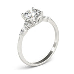 Side StoneRing With Marquise Side Stones - Diamonds By Rothschild