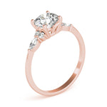 Side StoneRing With Marquise Side Stones - Diamonds By Rothschild