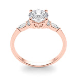 Side StoneRing With Marquise Side Stones - Diamonds By Rothschild