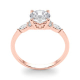 Side StoneRing With Marquise Side Stones - Diamonds By Rothschild