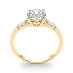 Side StoneRing With Marquise Side Stones - Diamonds By Rothschild