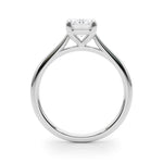 Simple and Elegant Solitaire Emerald Ring Setting - Diamonds By Rothschild