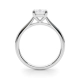 Simple and Elegant Solitaire Emerald Ring Setting - Diamonds By Rothschild