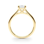 Simple and Elegant Solitaire Emerald Ring Setting - Diamonds By Rothschild