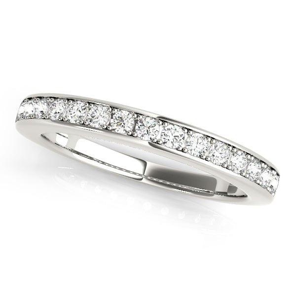 Simply Elegant Round Diamond Channel Pavé Wedding Ring - Diamonds By Rothschild