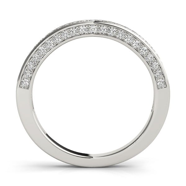 Simply Elegant Round Diamond Channel Pavé Wedding Ring - Diamonds By Rothschild