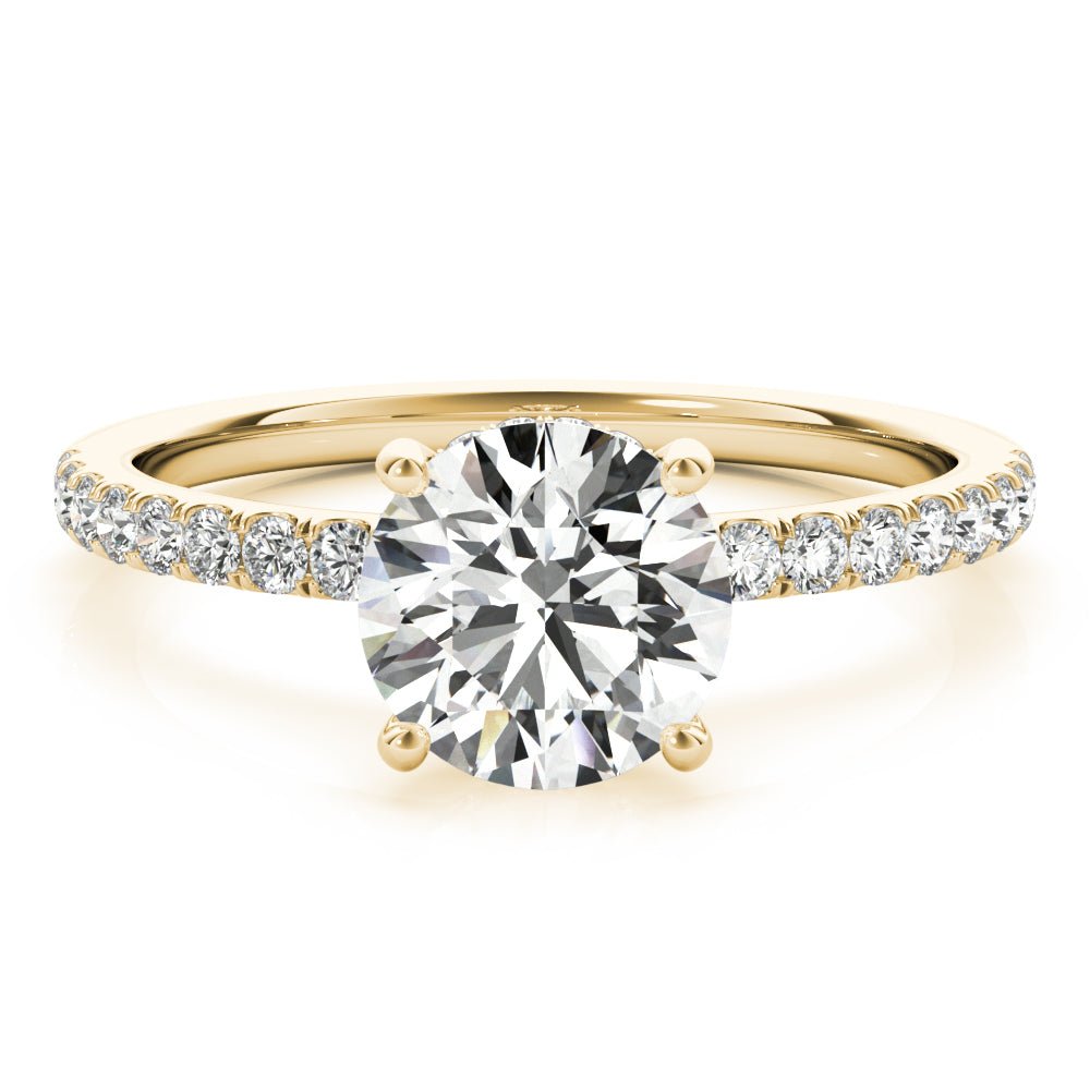 Single Row Round Solitaire Engagement Ring - Diamonds By Rothschild