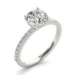 Single Row Round Solitaire Engagement Ring - Diamonds By Rothschild
