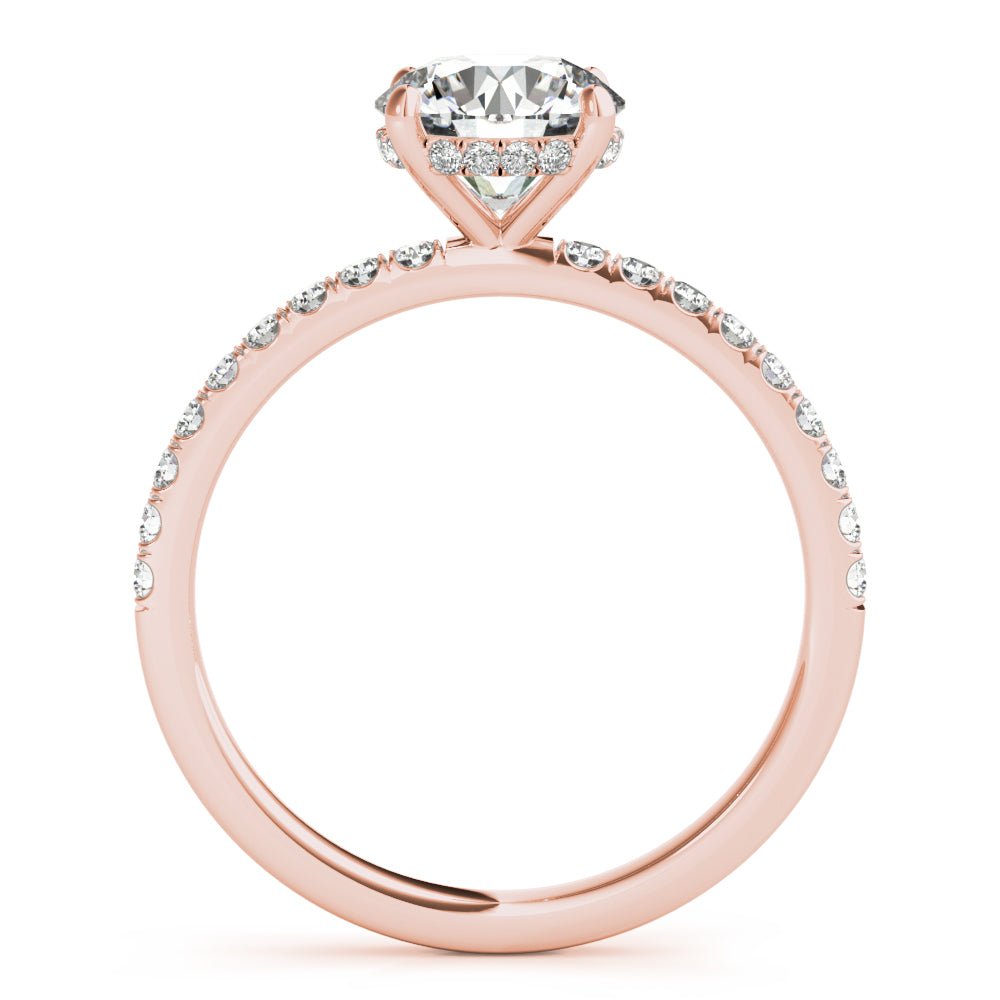 Single Row Round Solitaire Engagement Ring - Diamonds By Rothschild